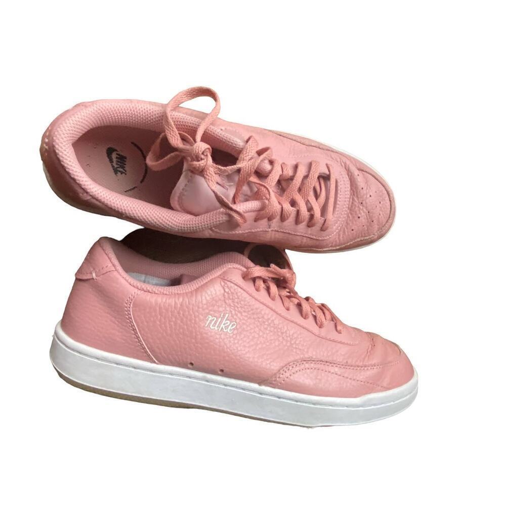 Nike Court Vintage Premium Pink Pebbled Leather Sneaker Women's 9.5 CW1067-600